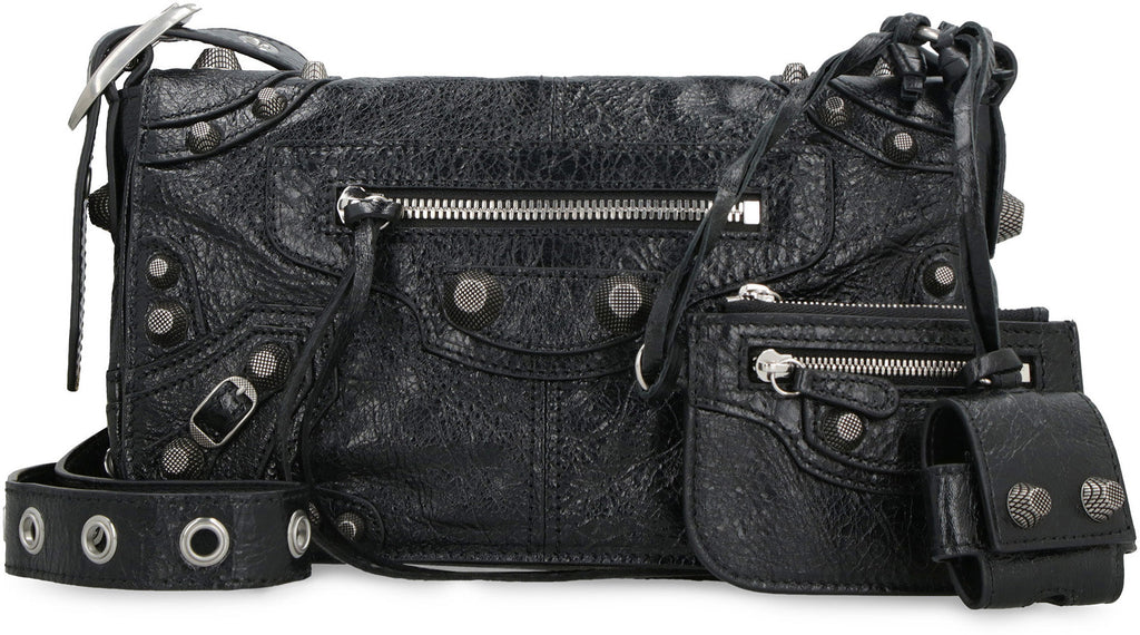 LE CAGOLE XS LEATHER BAG