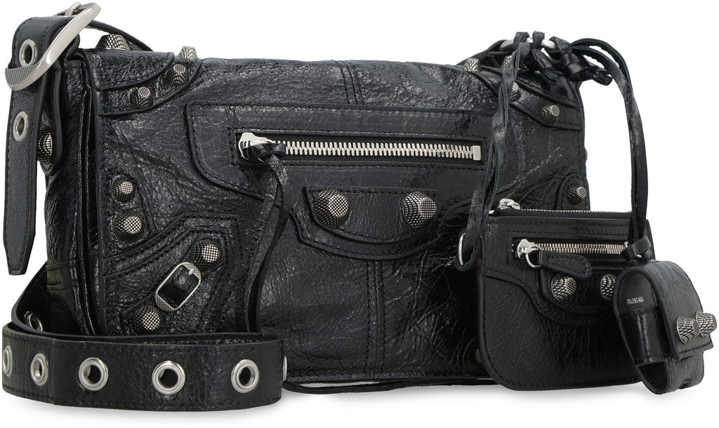 LE CAGOLE XS LEATHER BAG