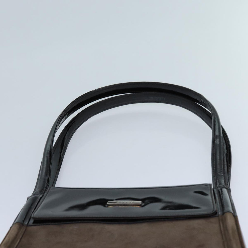 GUCCI Shoulder Bag Patent leather Brown 71917