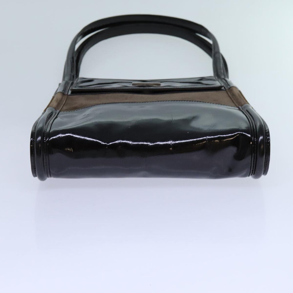 GUCCI Shoulder Bag Patent leather Brown 71917