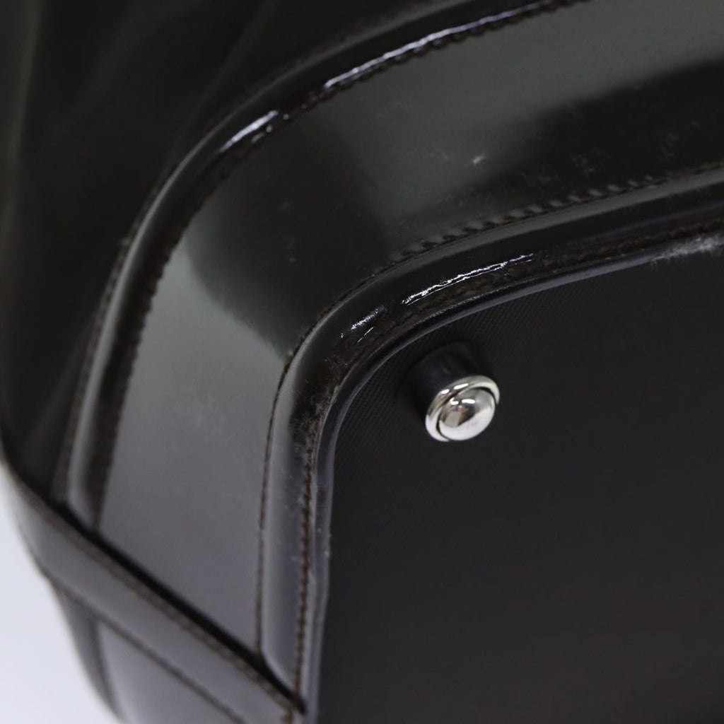 GUCCI Hand Bag Patent Nylon Brown 013 2122 2298 71922