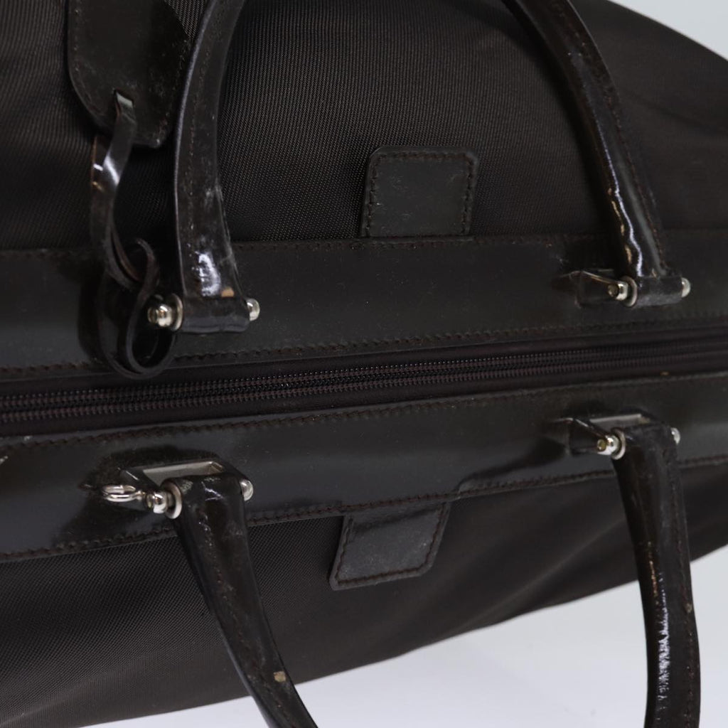 GUCCI Hand Bag Patent Nylon Brown 013 2122 2298 71922