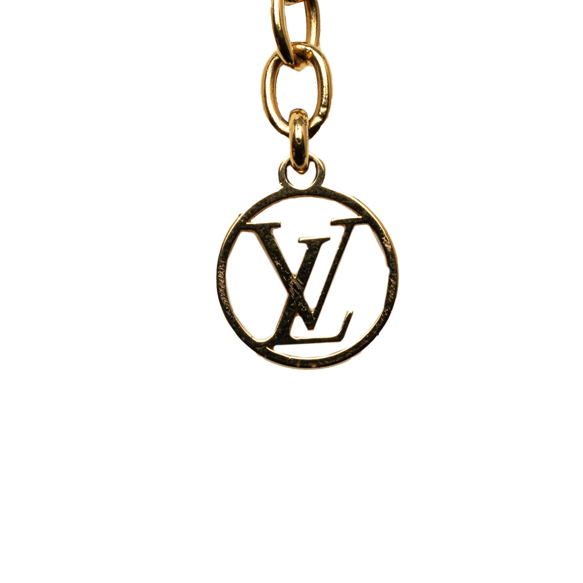 Gold Louis Vuitton Essential V Necklace