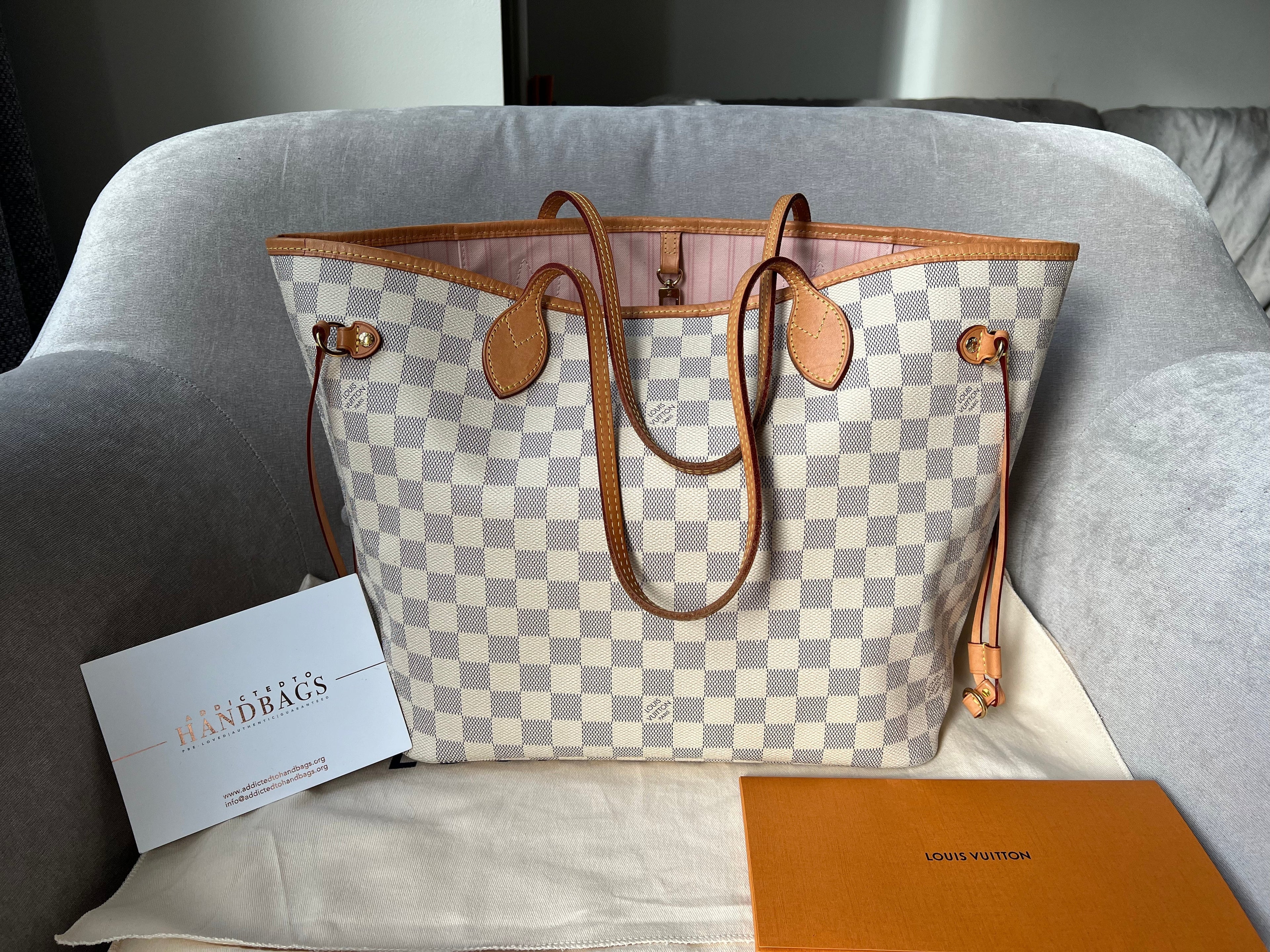 Louis Vuitton Neverfull MM  Damier Azur (RRP £1,410)