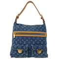 Louis Vuitton 2005 Blue Monogram Denim Baggy GM Shoulder Bag M95048