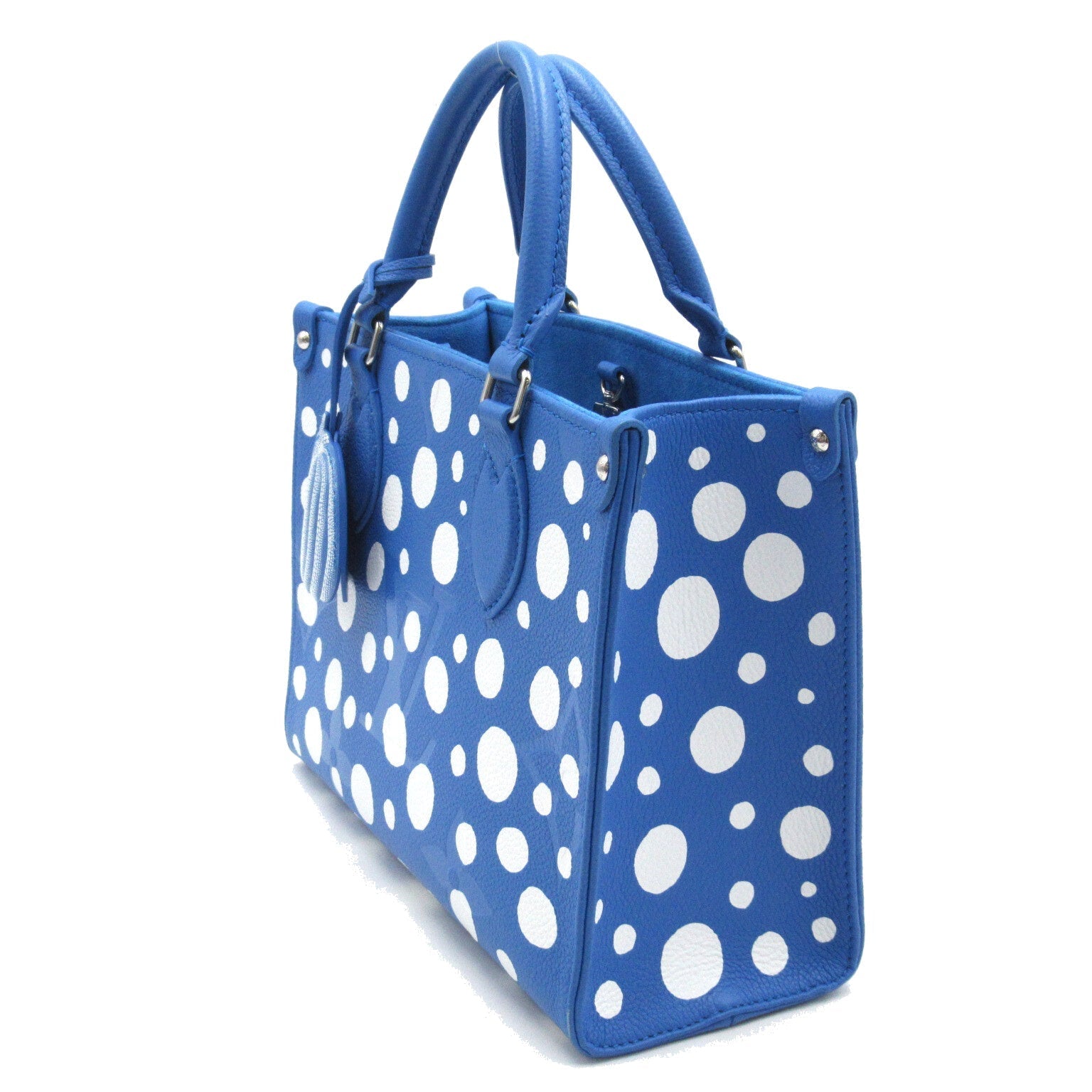 Louis Vuitton LV x YK On The Go PM 2w Shoulder Bag Leather Monogram Emplant  Blue/White M46424