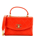 CHANEL Trendy Spirit Top Handle Bag Quilted Lambskin Small