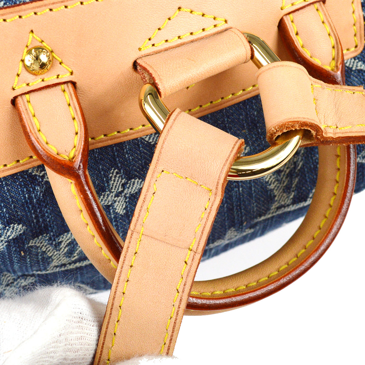 Louis Vuitton 2007 Sac a Dos GM Monogram Denim Blue M95056