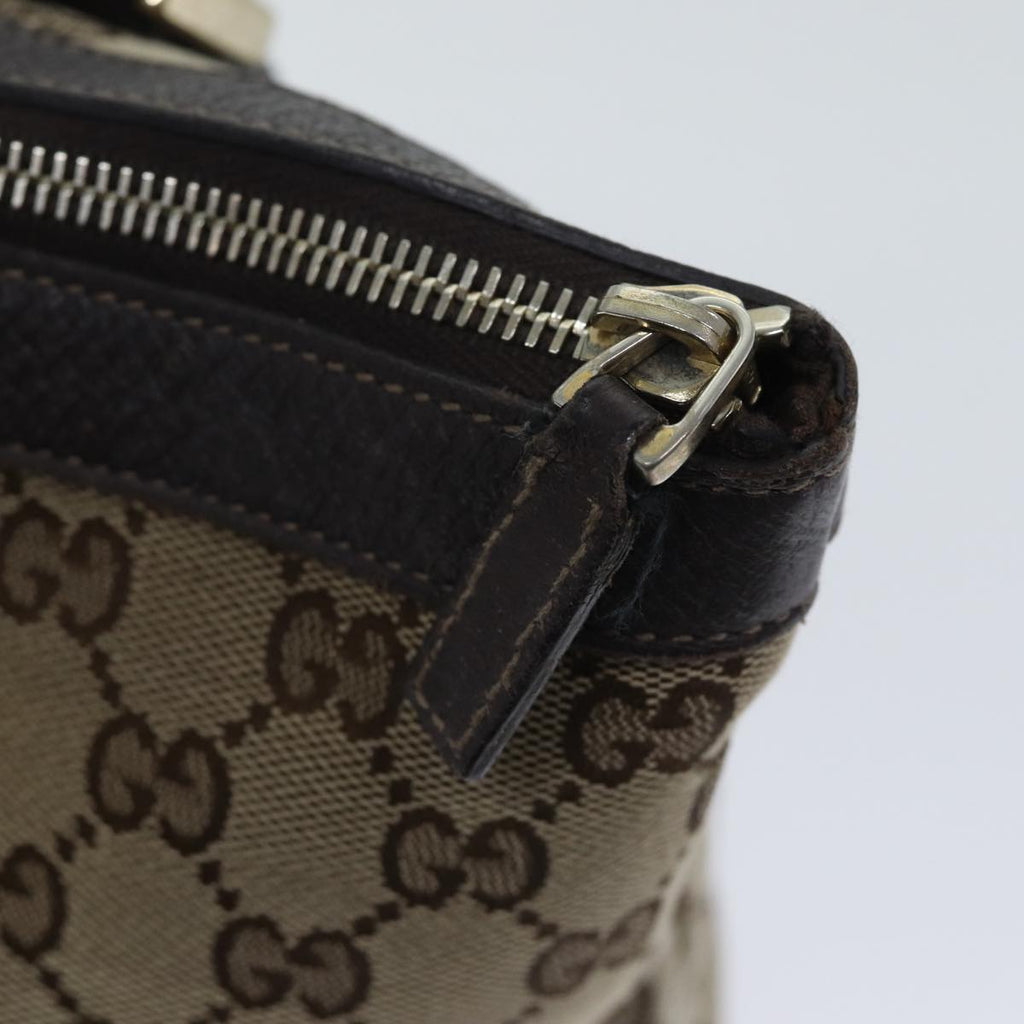 GUCCI GG Canvas Shoulder Bag Beige 141470 72027