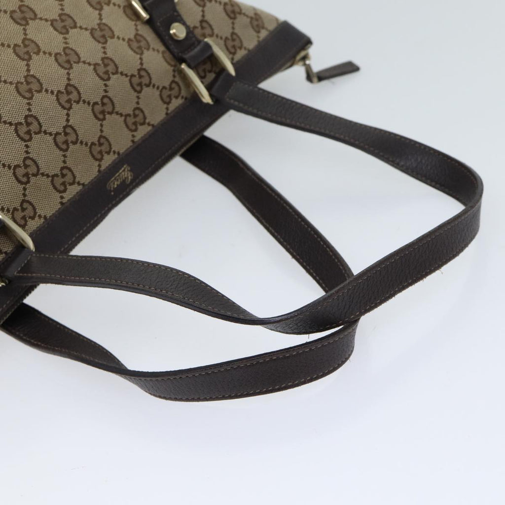 GUCCI GG Canvas Shoulder Bag Beige 141470 72027