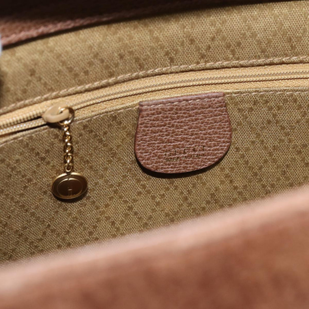 GUCCI Bamboo Hand Bag Suede 2way Brown 002 123 0322 72032
