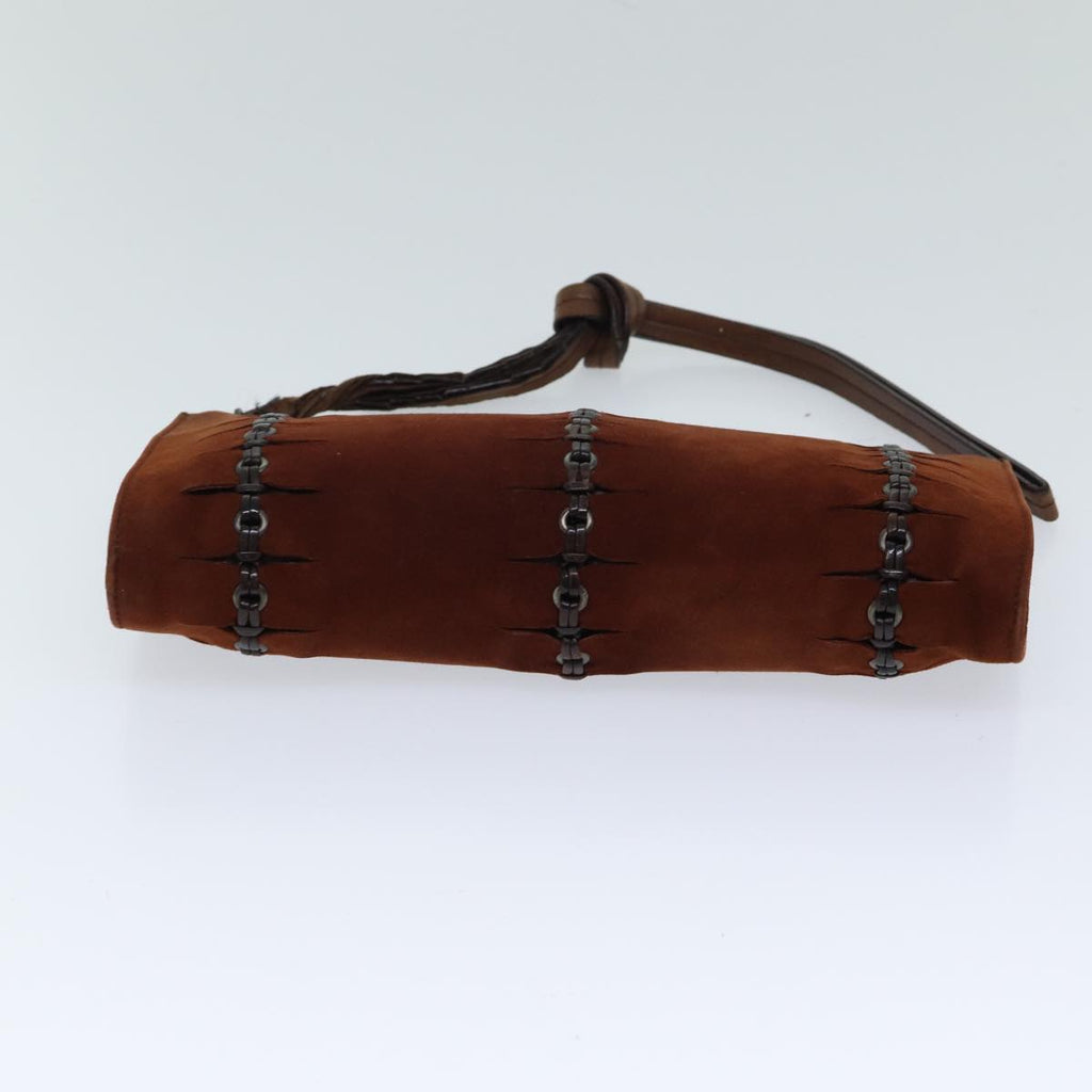 GUCCI Pouch Suede Brown 101684 72036
