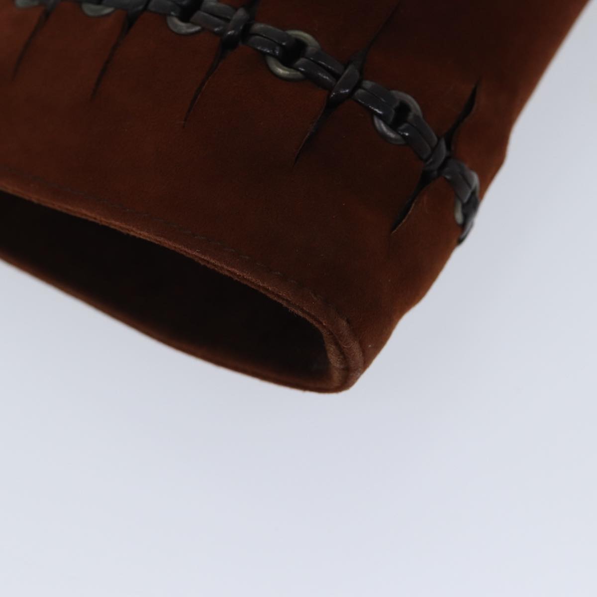 GUCCI Pouch Suede Brown 101684 72036