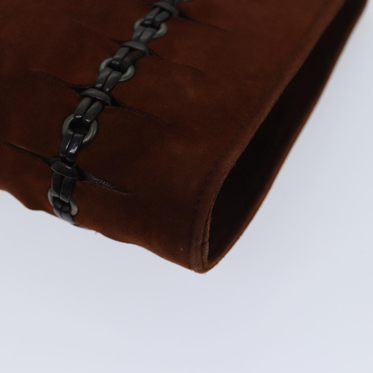 GUCCI Pouch Suede Brown 101684 72036