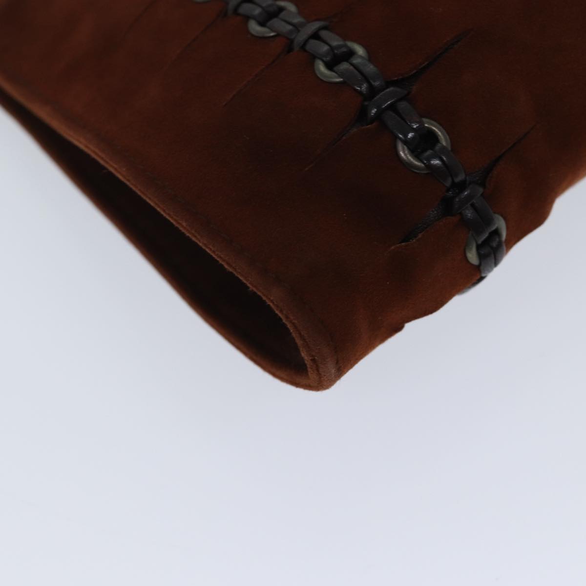 GUCCI Pouch Suede Brown 101684 72036