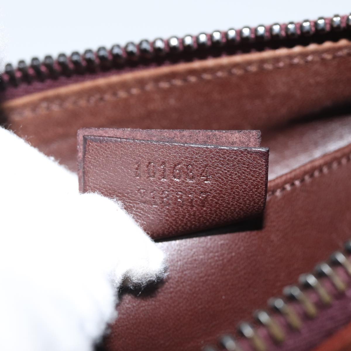 GUCCI Pouch Suede Brown 101684 72036