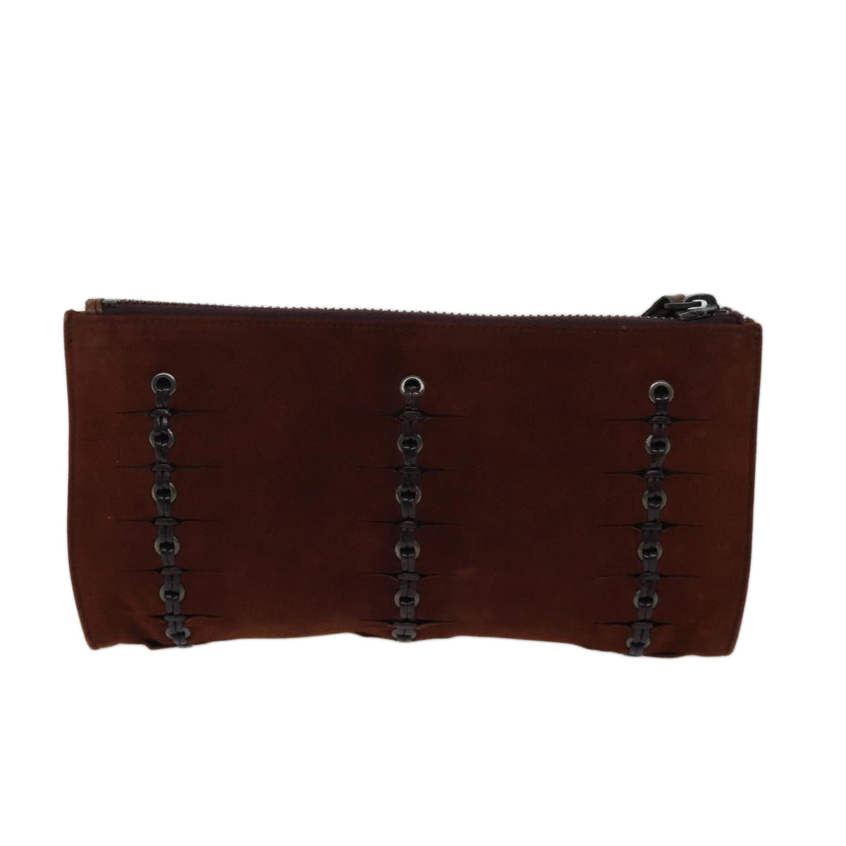 GUCCI Pouch Suede Brown 101684 72036