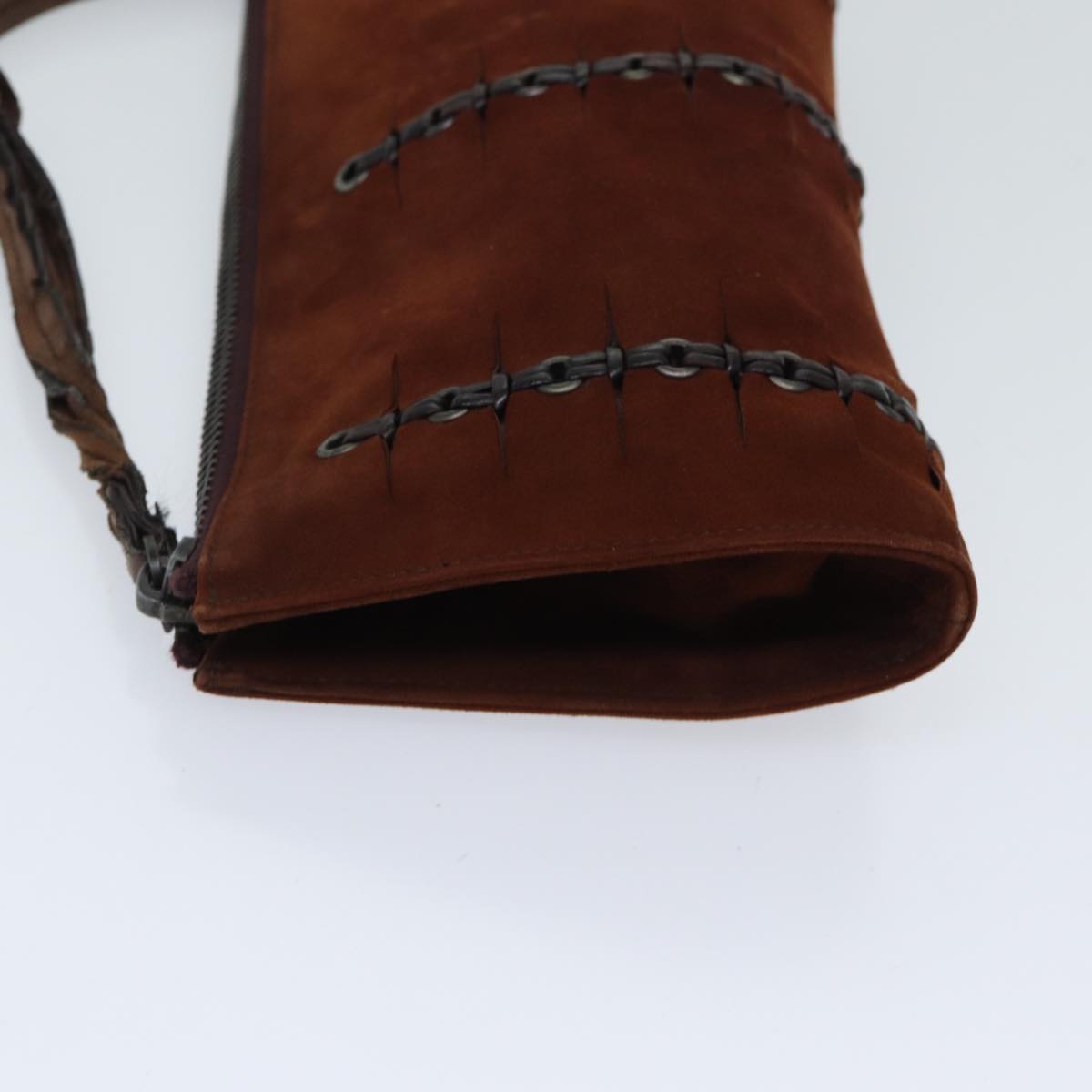 GUCCI Pouch Suede Brown 101684 72036