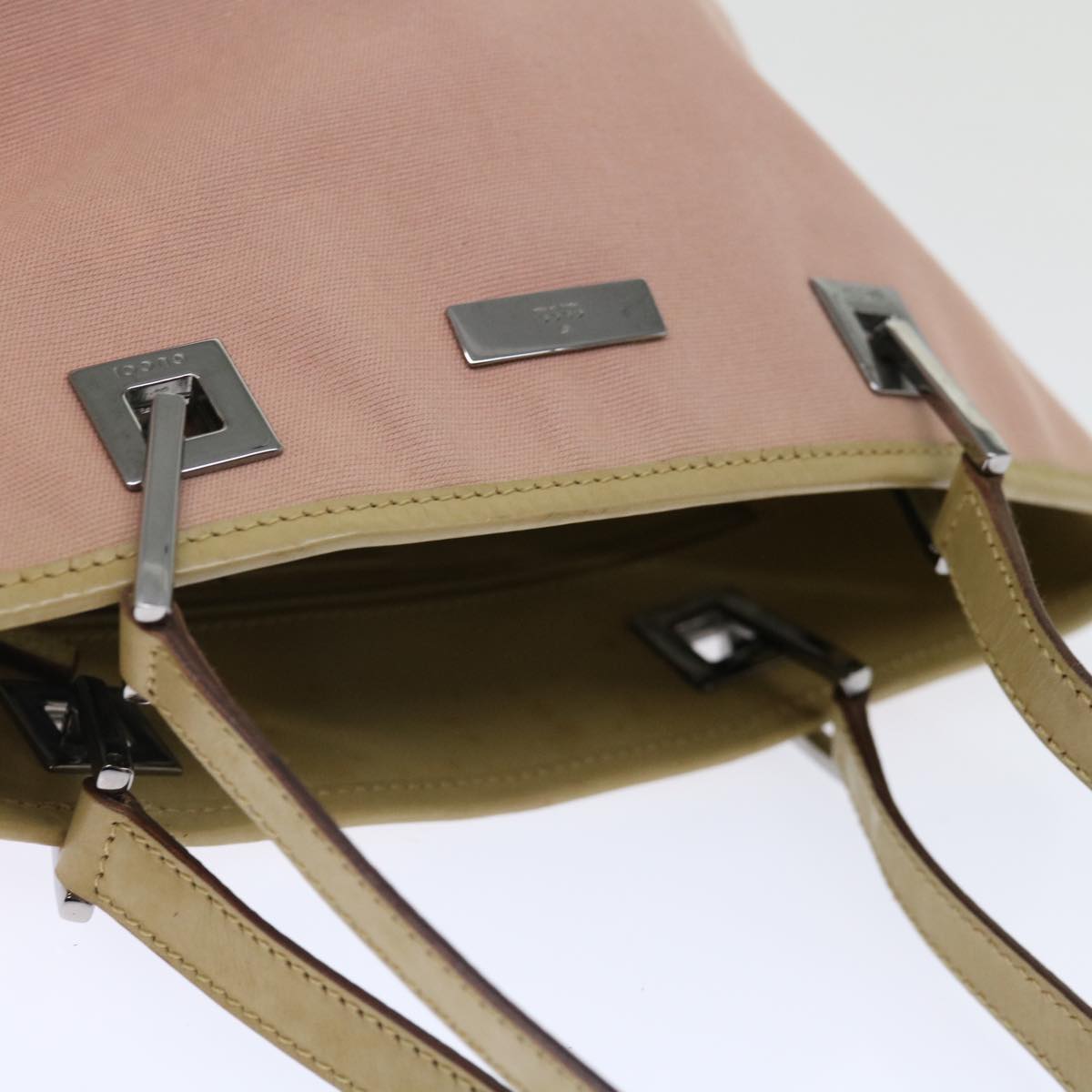 GUCCI Shoulder Bag Canvas Pink 31244 72044
