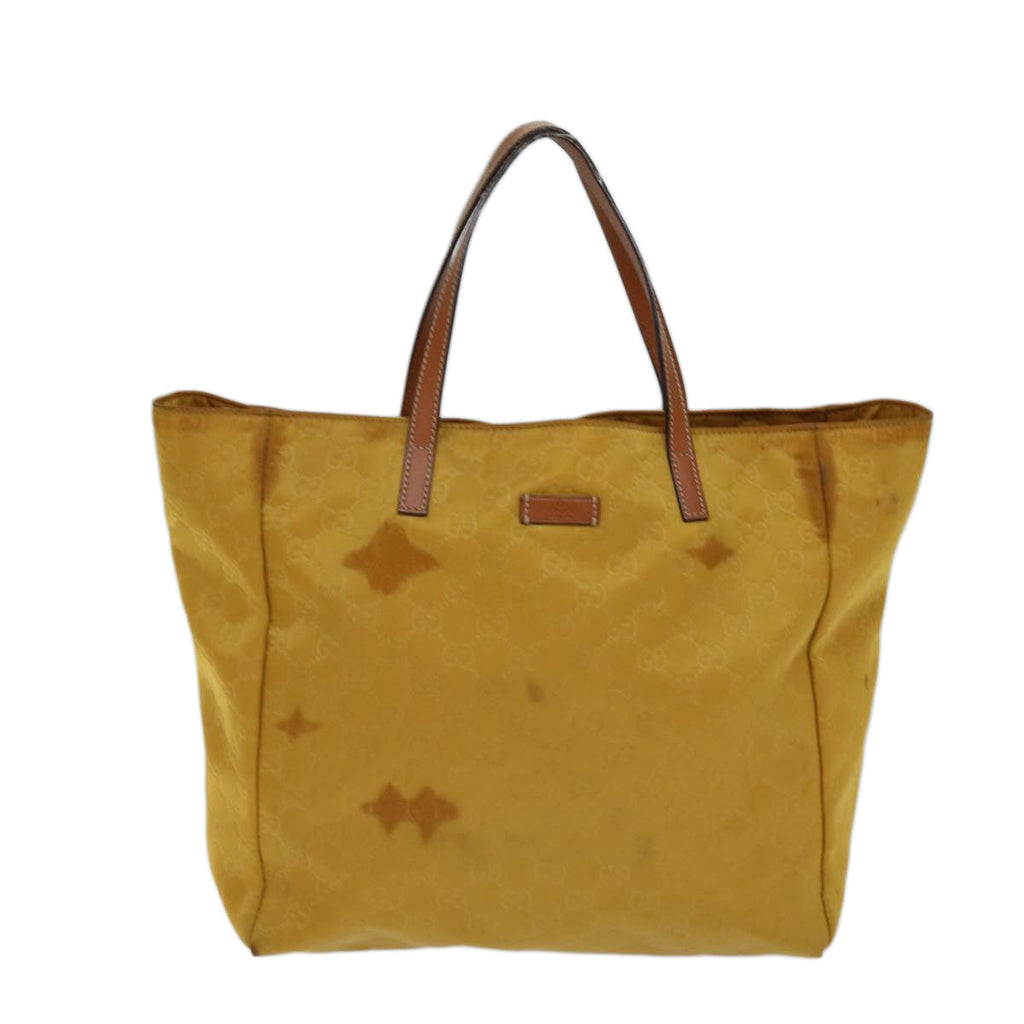 GUCCI GG Canvas Tote Bag Yellow 282439 72047