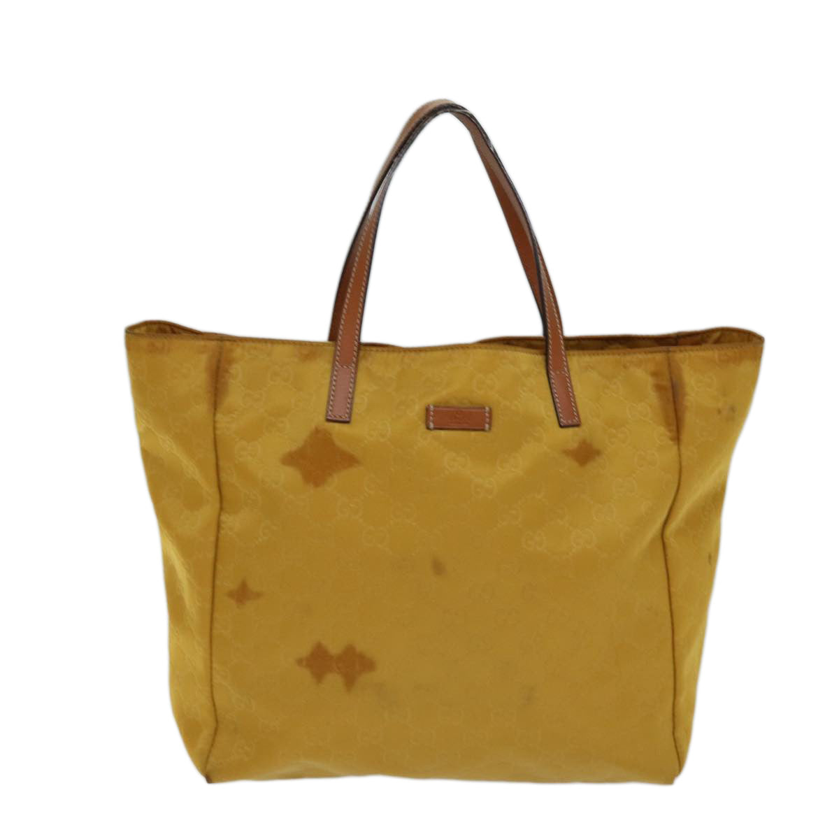 GUCCI GG Canvas Tote Bag Yellow 282439 72047