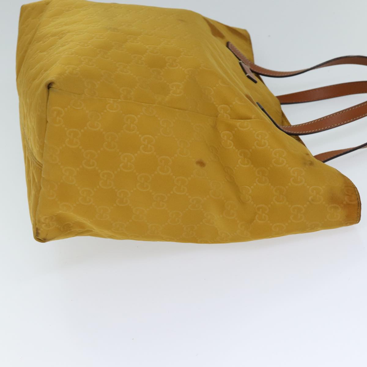 GUCCI GG Canvas Tote Bag Yellow 282439 72047