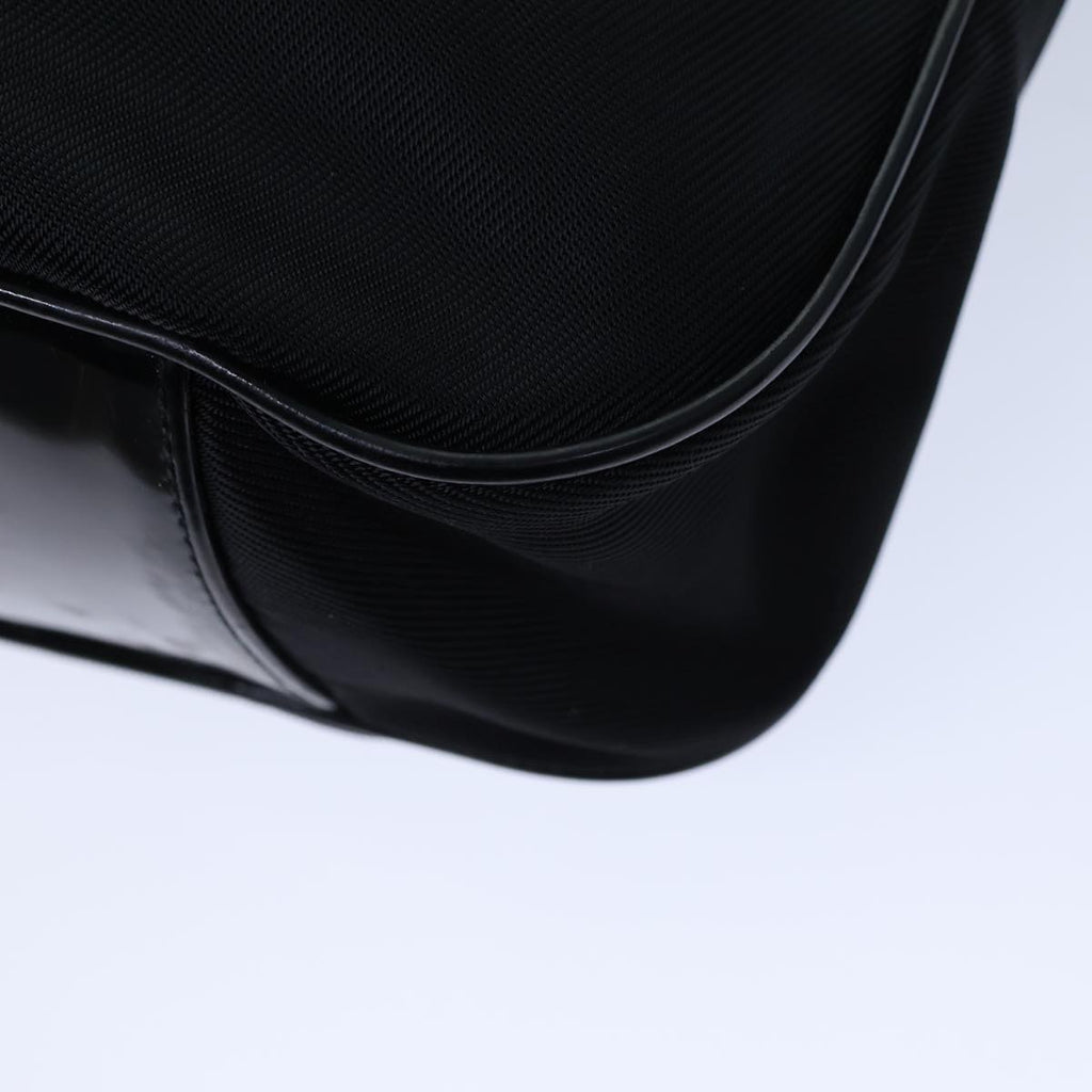 GUCCI Bamboo Hand Bag Nylon 2way Black 001 123 1577 72082