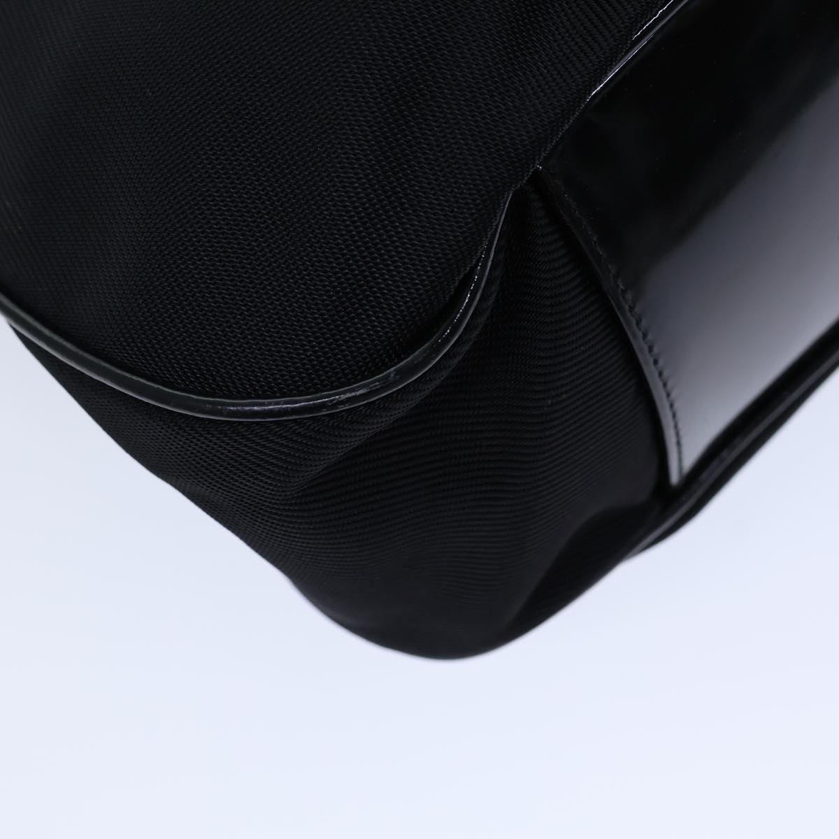 GUCCI Bamboo Hand Bag Nylon 2way Black 001 123 1577 72082