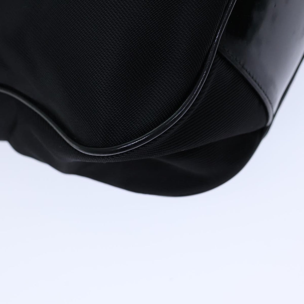 GUCCI Bamboo Hand Bag Nylon 2way Black 001 123 1577 72082