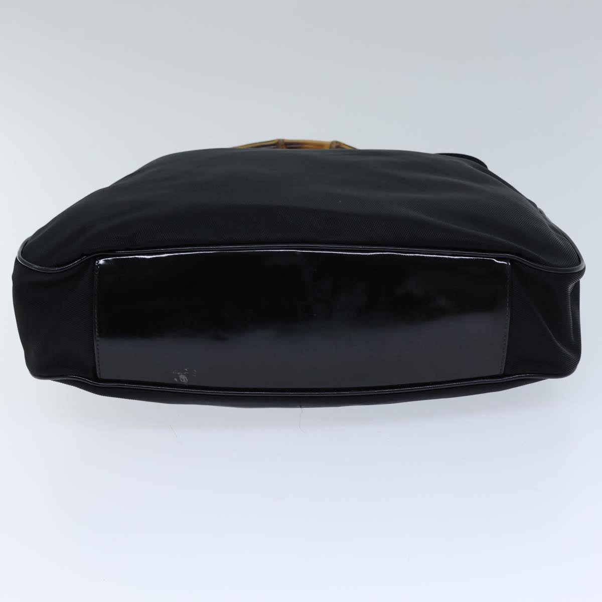 GUCCI Bamboo Hand Bag Nylon 2way Black 001 123 1577 72082