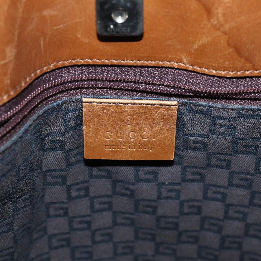 GUCCI Web Sherry Line Shoulder Bag Suede Brown Red Green 33900 72093
