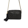 Chanel Vintage Quilted Lambskin CC Camera Tassel Bag