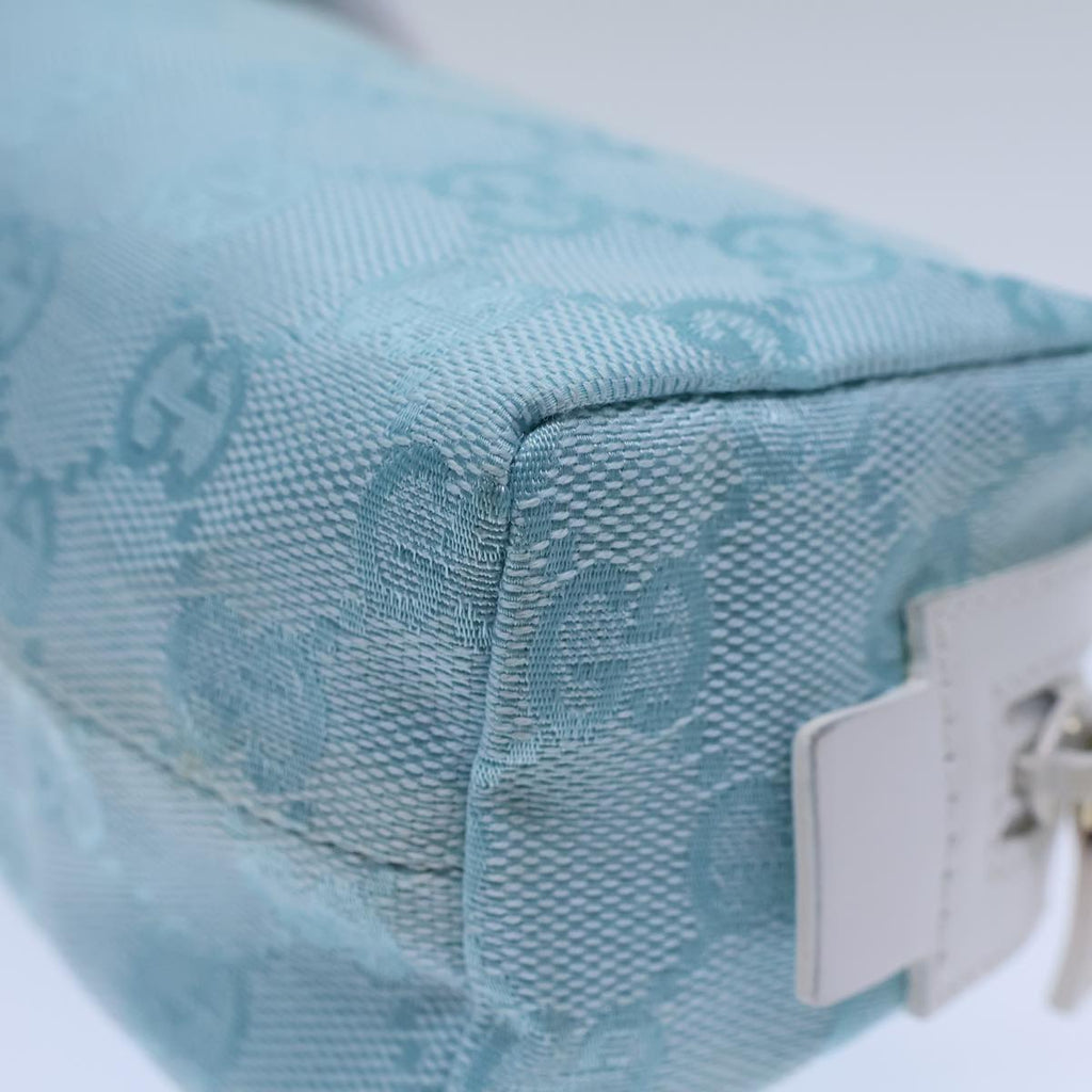 GUCCI GG Canvas Pouch Light Blue 039 1118 72109