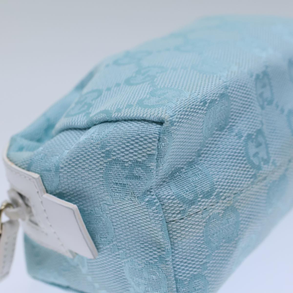 GUCCI GG Canvas Pouch Light Blue 039 1118 72109