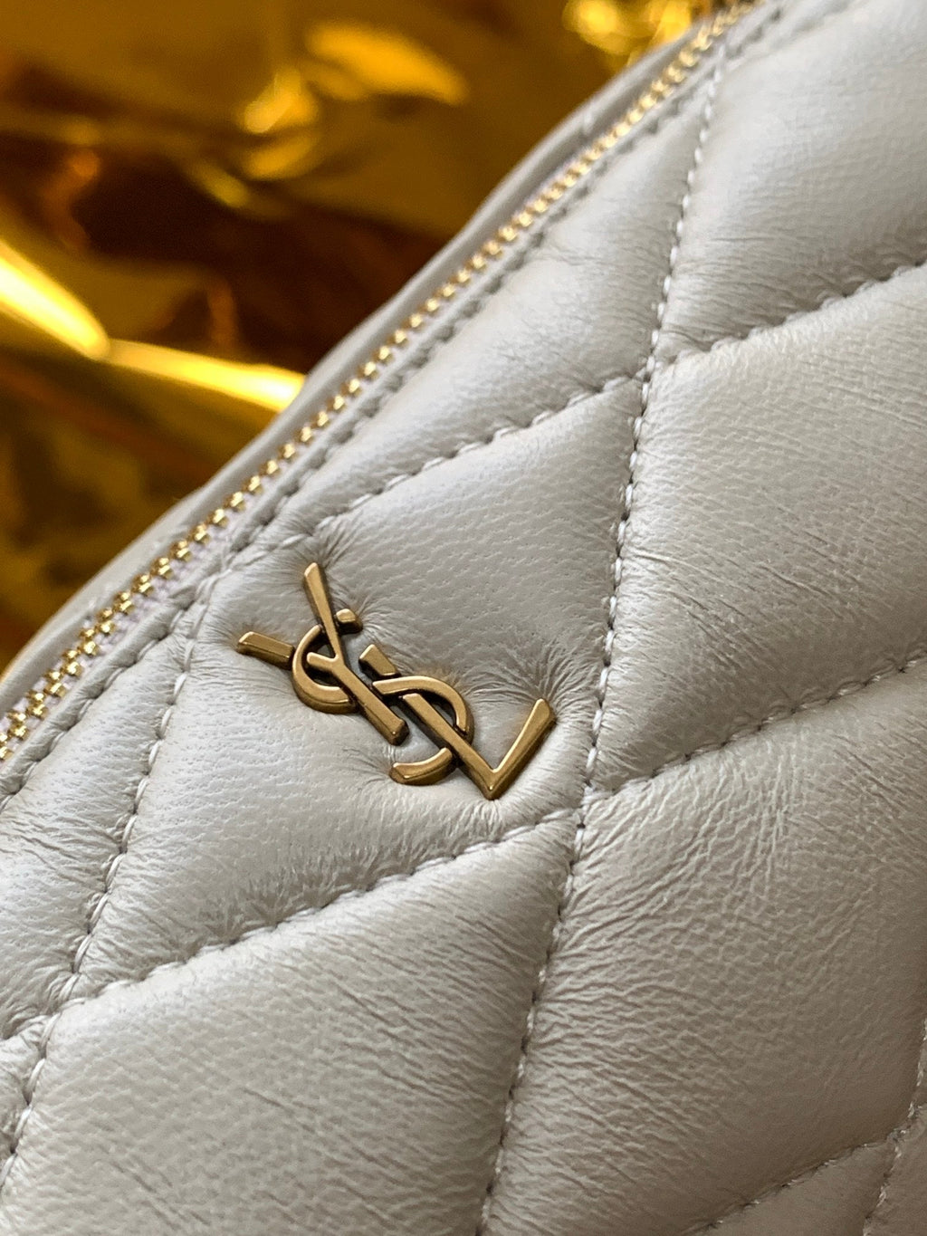 GLAMI Sade Mini Tube Bag For Women 7.9in/20cm Vintage White YSL 699703AAAJU9207