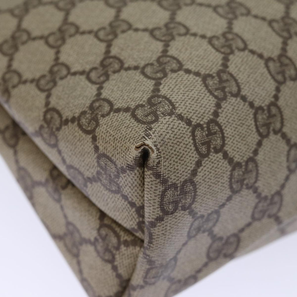 GUCCI GG Canvas Web Sherry Line Tote Bag PVC Beige Green Red 72147