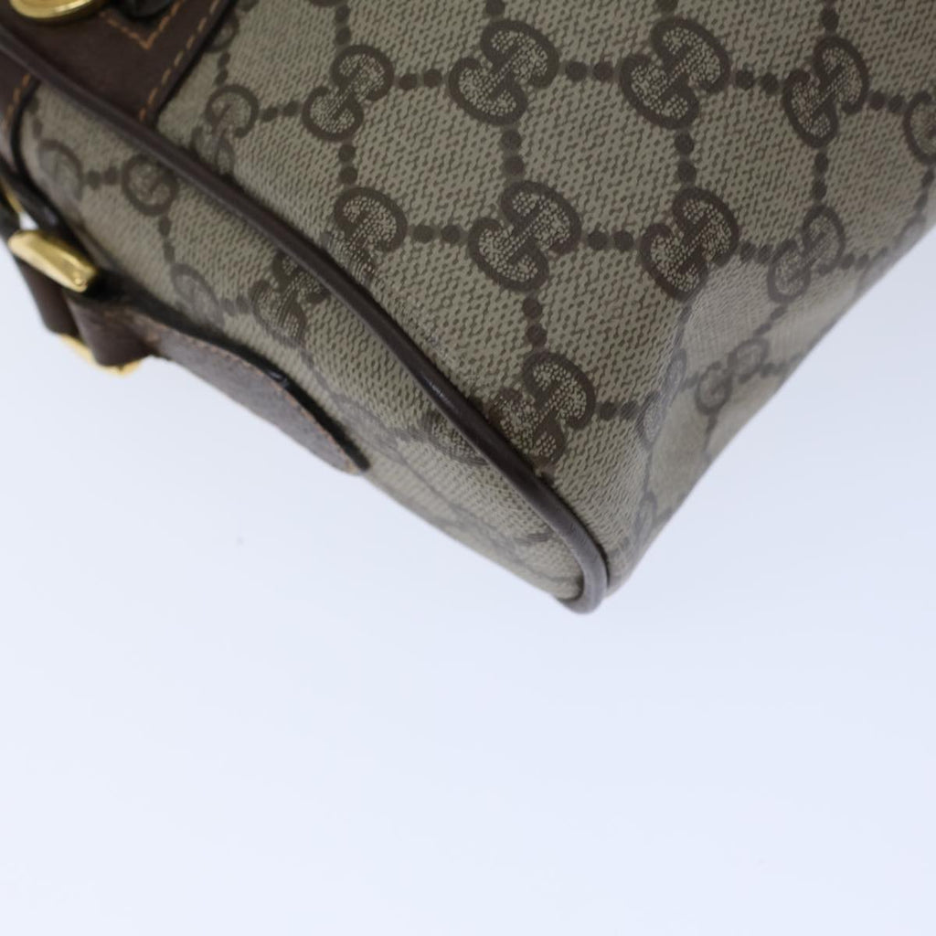GUCCI GG Canvas Web Sherry Line Shoulder Bag PVC Beige Green Red 72150