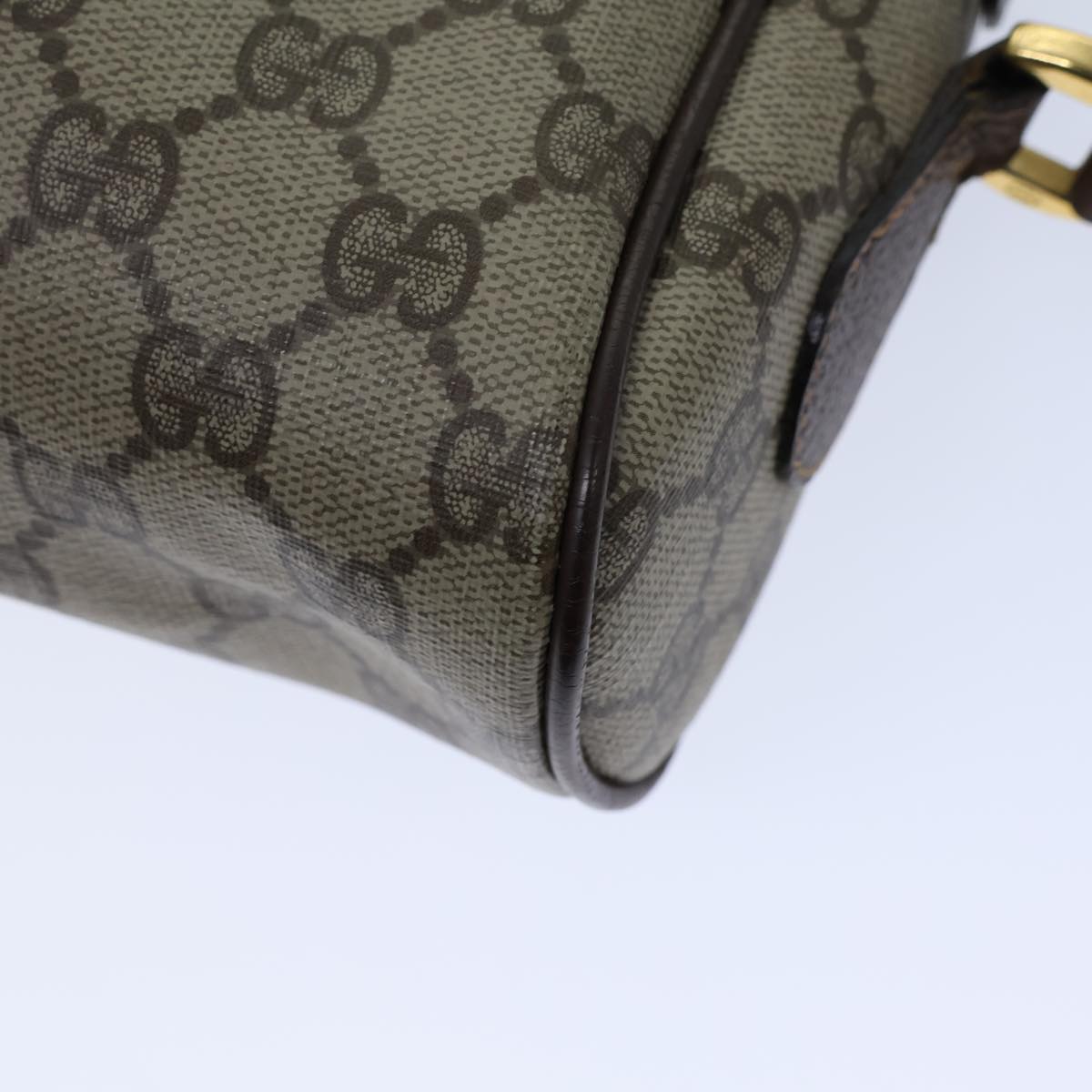 GUCCI GG Canvas Web Sherry Line Shoulder Bag PVC Beige Green Red 72150