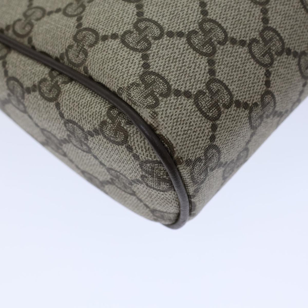 GUCCI GG Canvas Web Sherry Line Clutch Bag PVC Beige Green Red 72151