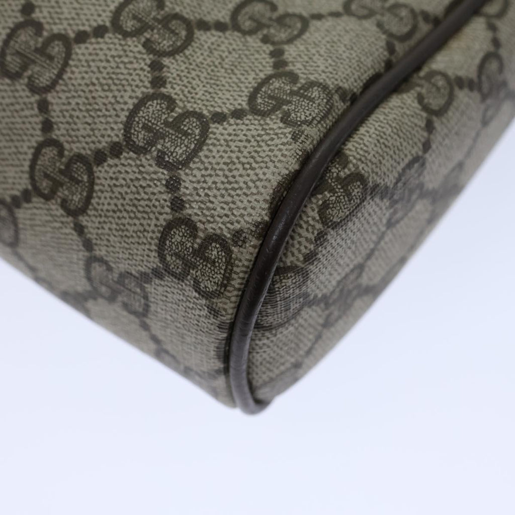 GUCCI GG Canvas Web Sherry Line Clutch Bag PVC Beige Green Red 72151