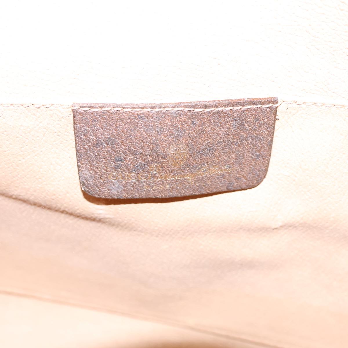 GUCCI GG Canvas Web Sherry Line Clutch Bag PVC Beige Green Red 72156