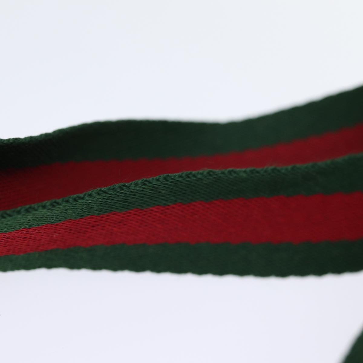GUCCI GG Canvas Web Sherry Line Tote Bag PVC Beige Green Red 72160