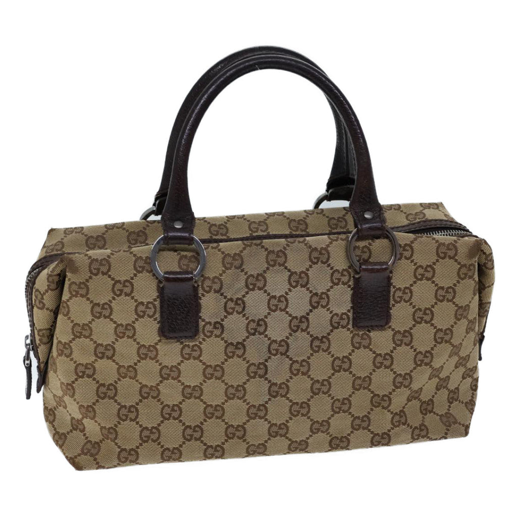 GUCCI GG Canvas Hand Bag Beige 72163