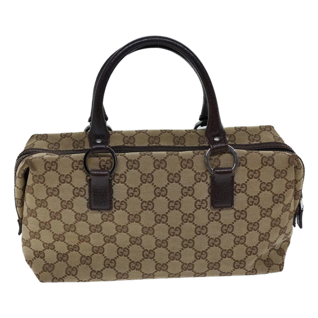 GUCCI GG Canvas Hand Bag Beige 72163