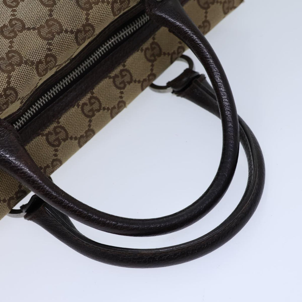 GUCCI GG Canvas Hand Bag Beige 72163