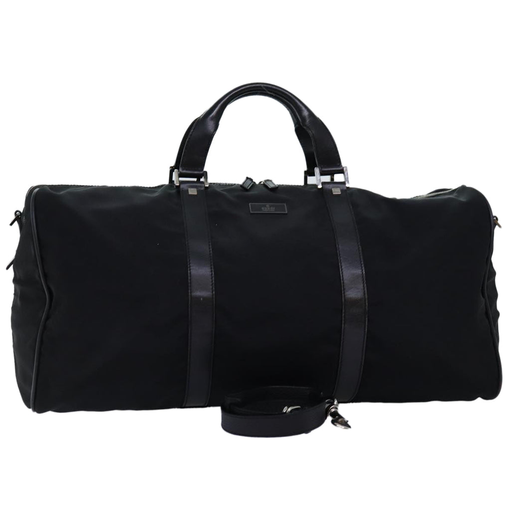 GUCCI Boston Bag Nylon 2way Black 012 0399 2123 72179
