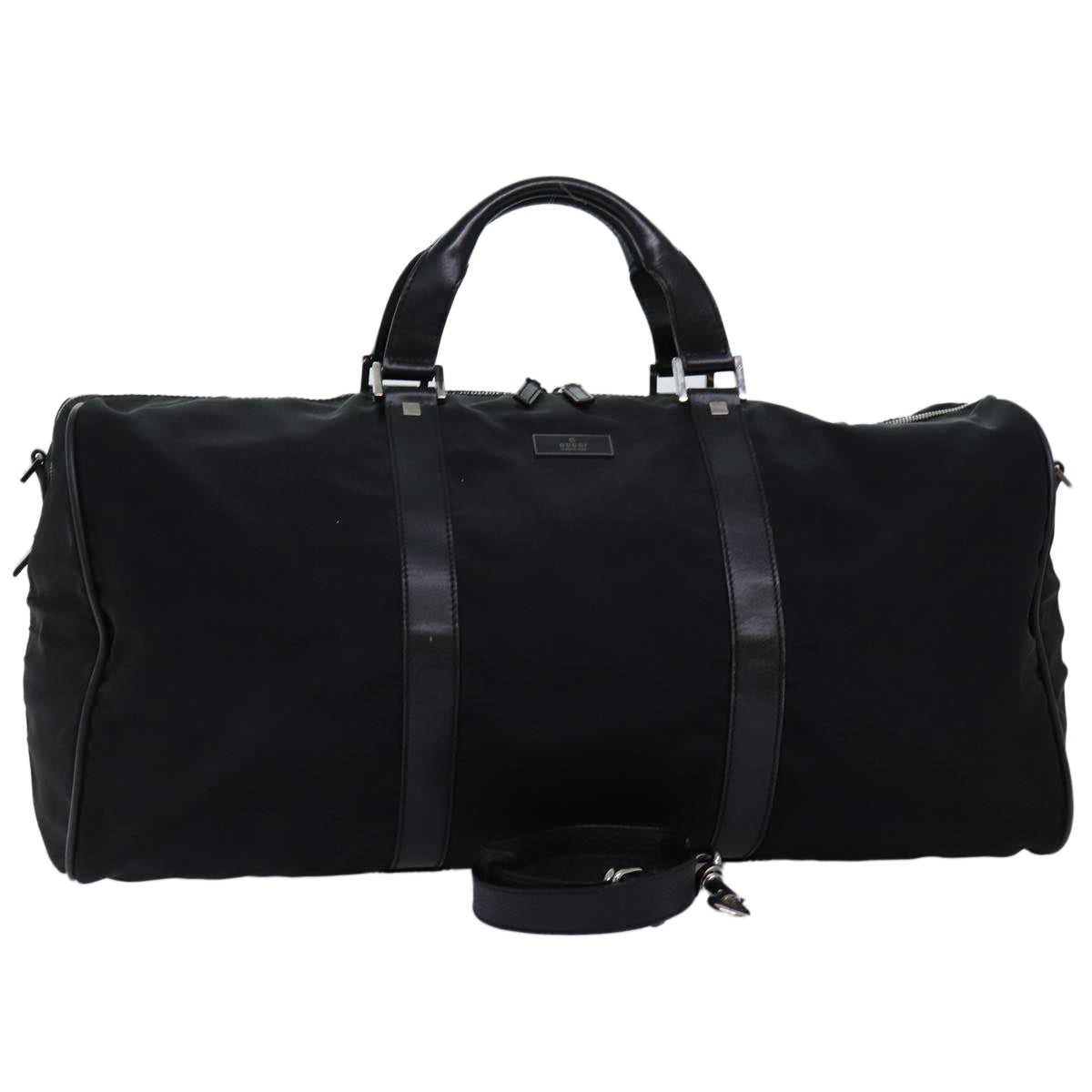 GUCCI Boston Bag Nylon 2way Black 012 0399 2123 72179