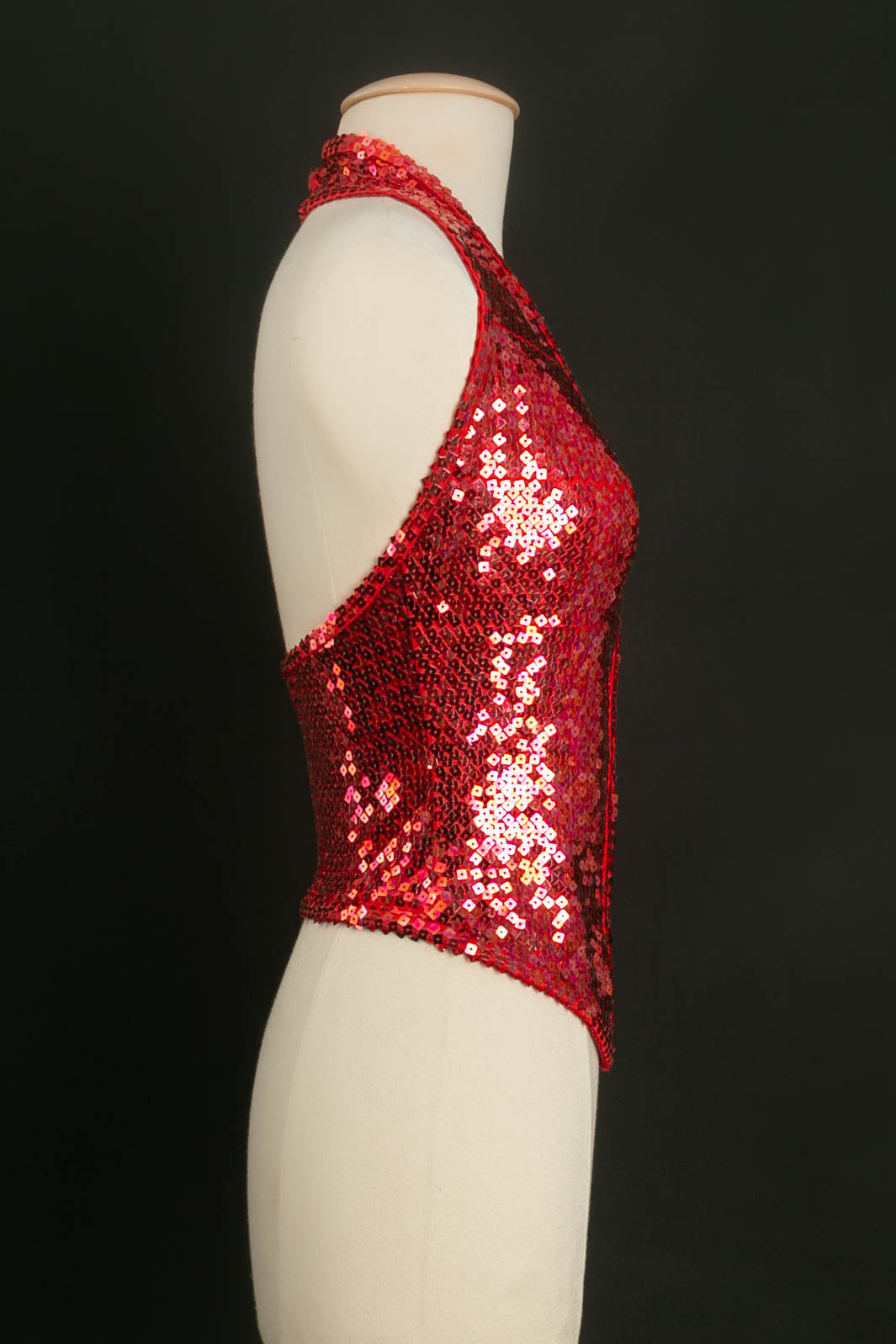 Gilet rouge ÃƒÆ’Ã‚Â  sequins Chantal Thomass