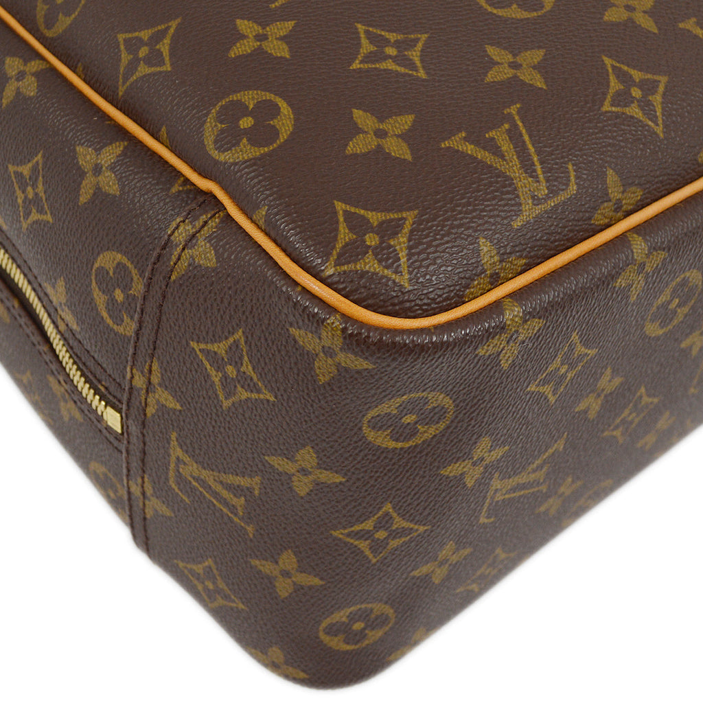 Louis Vuitton 2003 Monogram Deauville Bowling Vanity Handbag M47270
