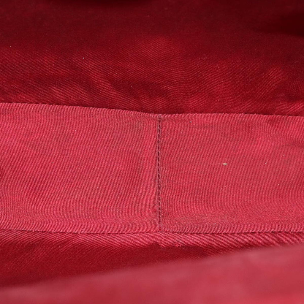 GUCCI GG Canvas Bamboo Tote Bag Red 72414